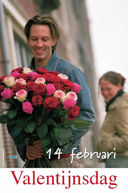 Bloemen voor valentijn 14 februari 